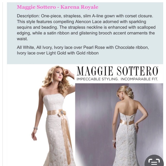 MAGGIE SOTTERO WEDDING DRESS - Picture 5 of 11